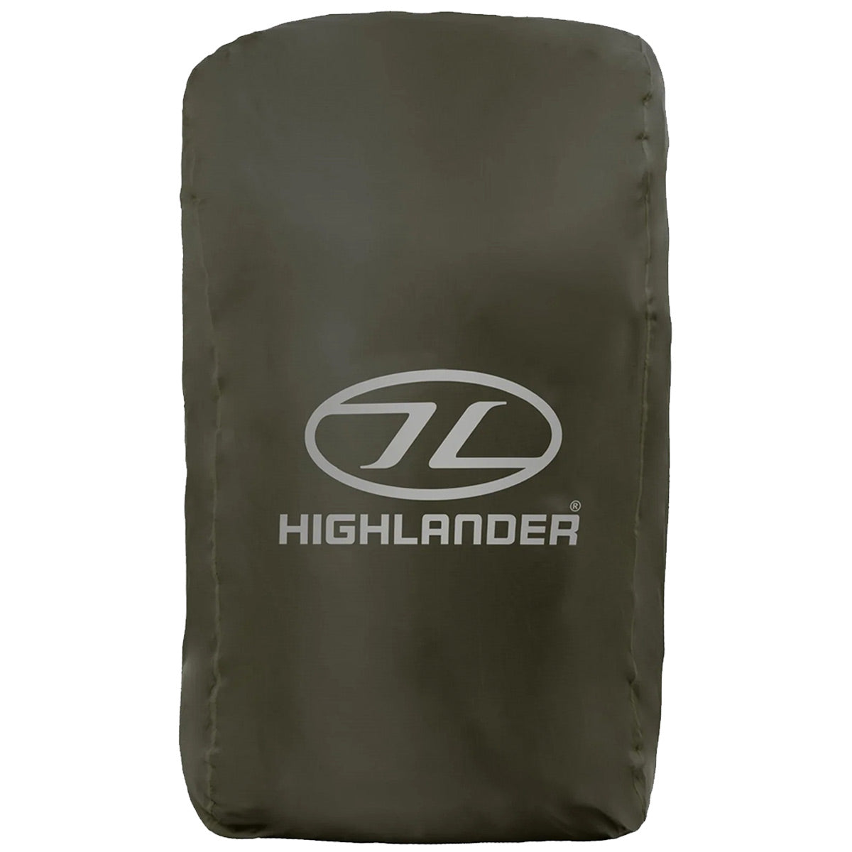 highlander ducks back raincover on bag ranger green xl