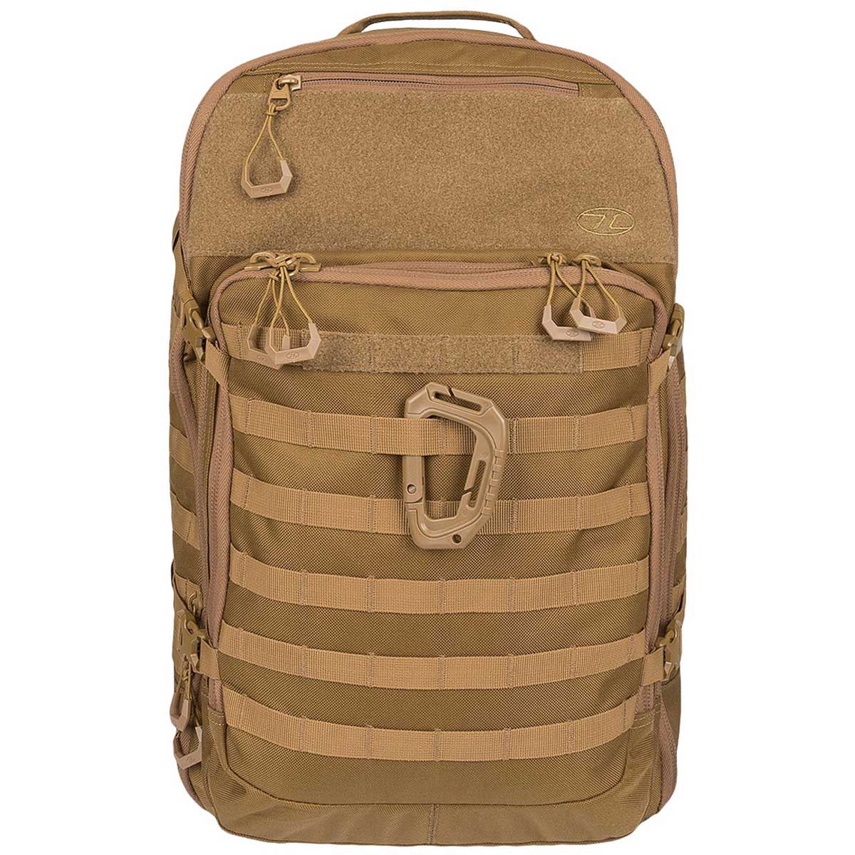 highlander harrier full clamshell pack 35l coyote tan