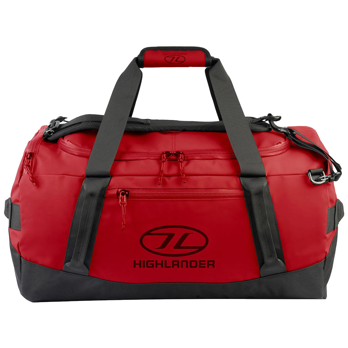 highlander hauler duffel bag 65 litre red