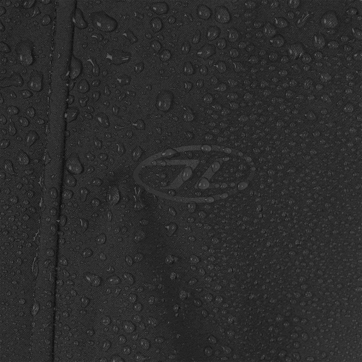 highlander logo on the kids stormguard jacket black