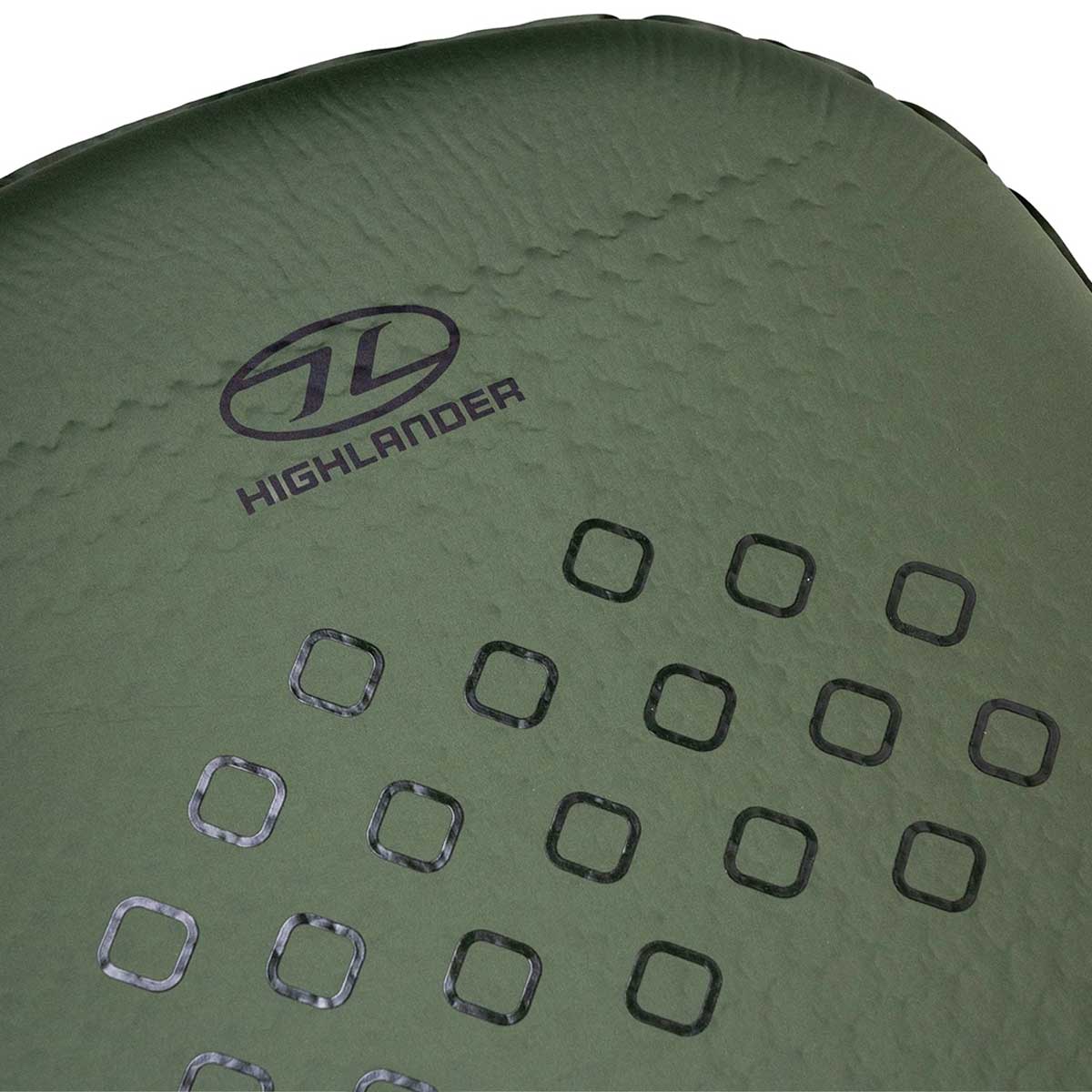 highlander self inflating camping mat compact 30mm silicone print