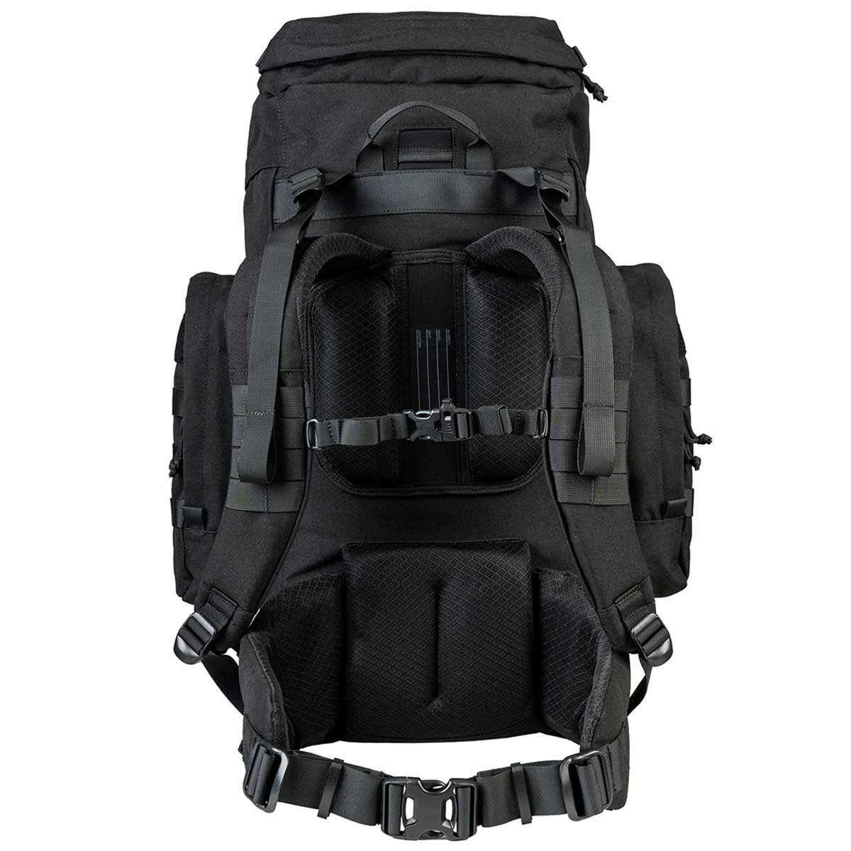 highlander tactical pinnacle rucksack 50l black with airmesh back system