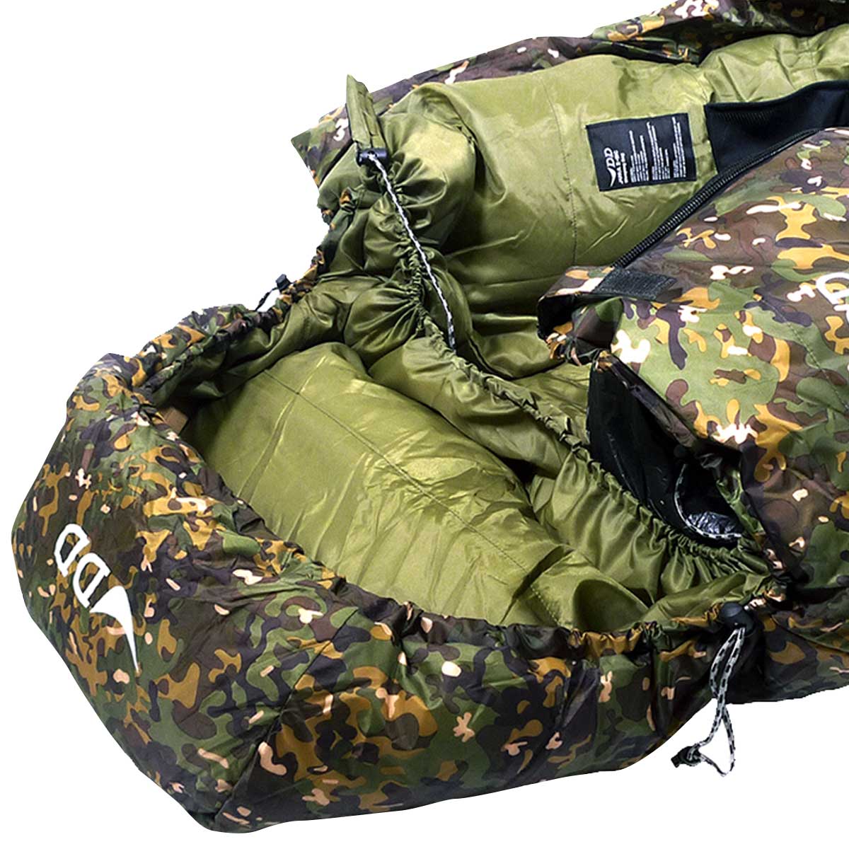 hood on dd hammocks jura 2 sleeping bag multicam