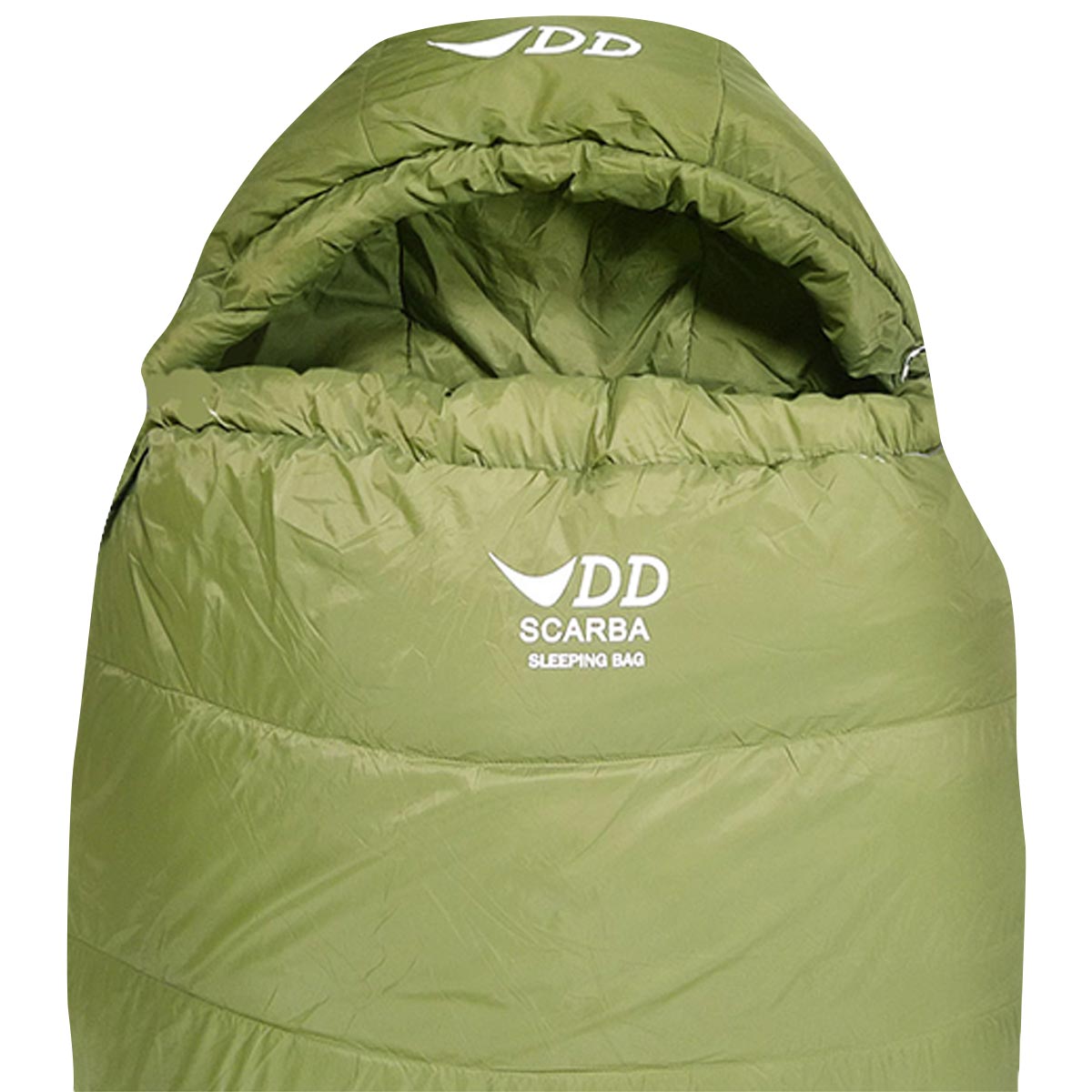 hood on dd hammocks scarba sleeping bag green regular