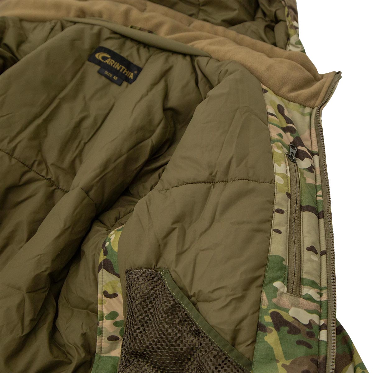 inner napoleon pocket on carinthia multicam 5.0 mig winter jacket