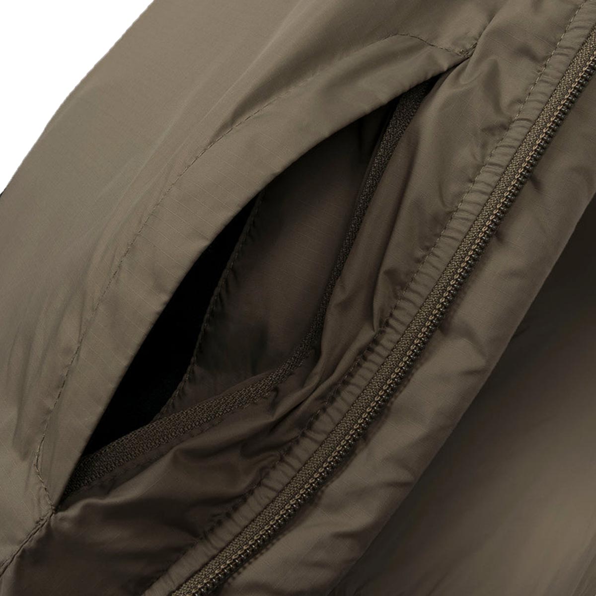 inner pocket of ranger green highlander rayder tactical insulated jacket