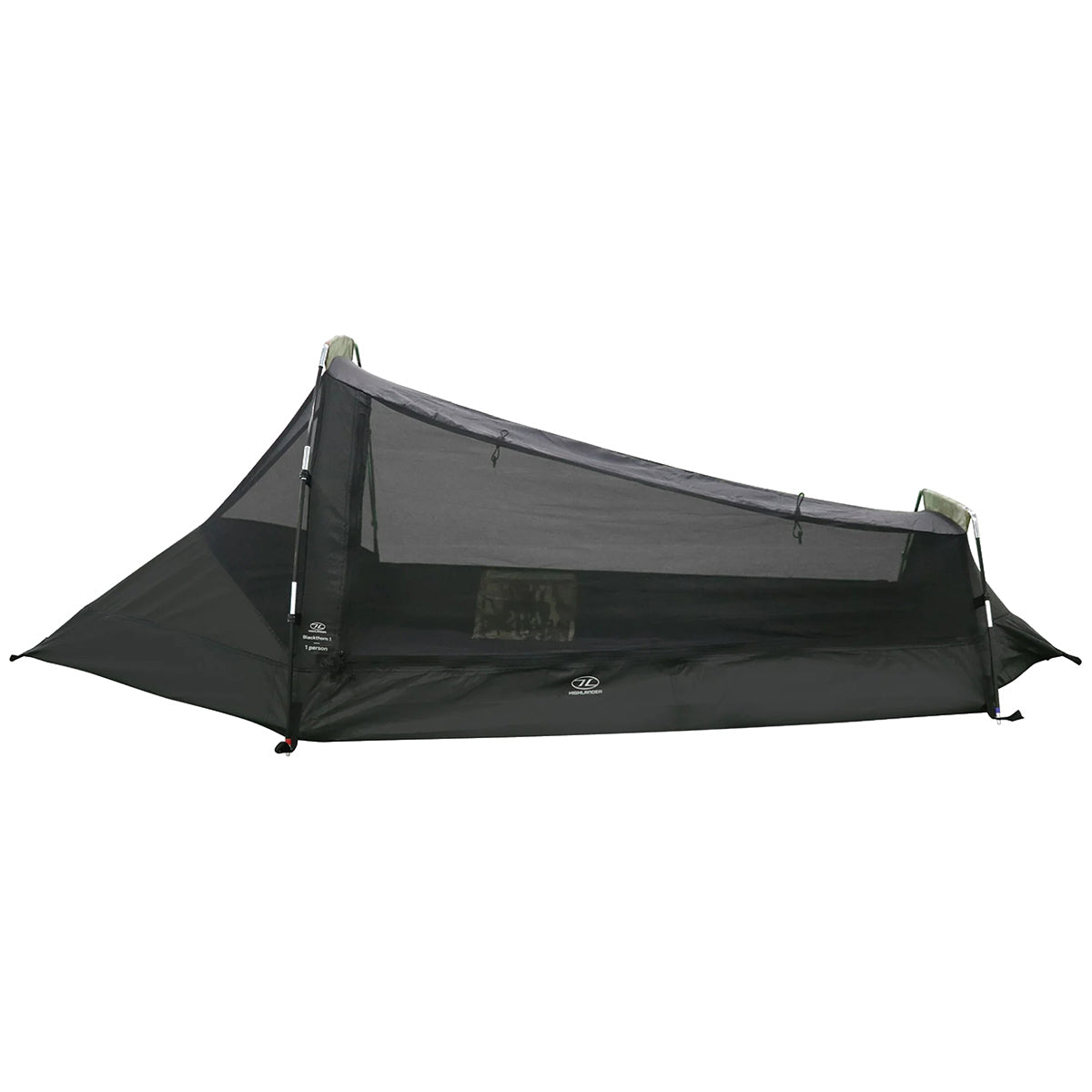 integrated bug net of camouflage highlander blackthorn 1 gen2 one person tent