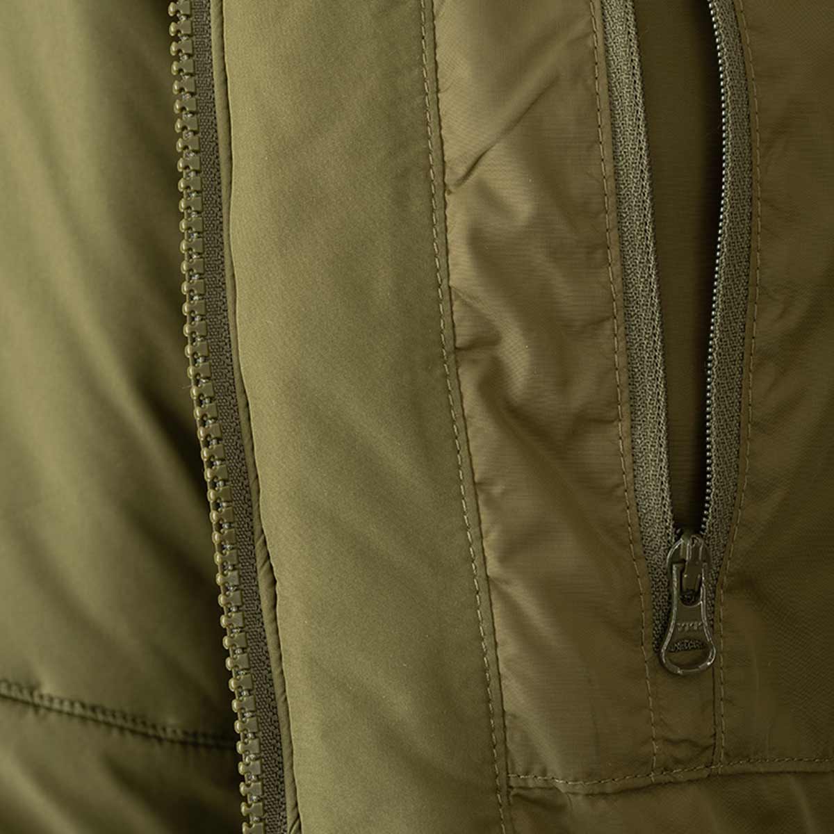 internal pocket of snugpak tomahawk olive insulated jacket