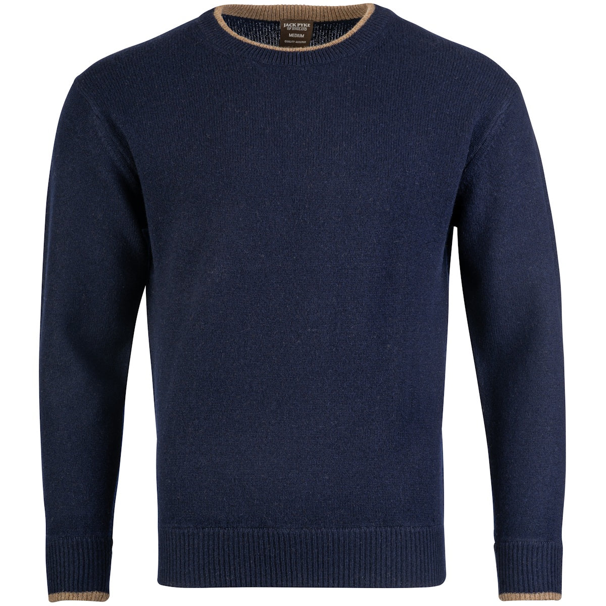 jack pyke ashcombe crewknit jumper navy blue