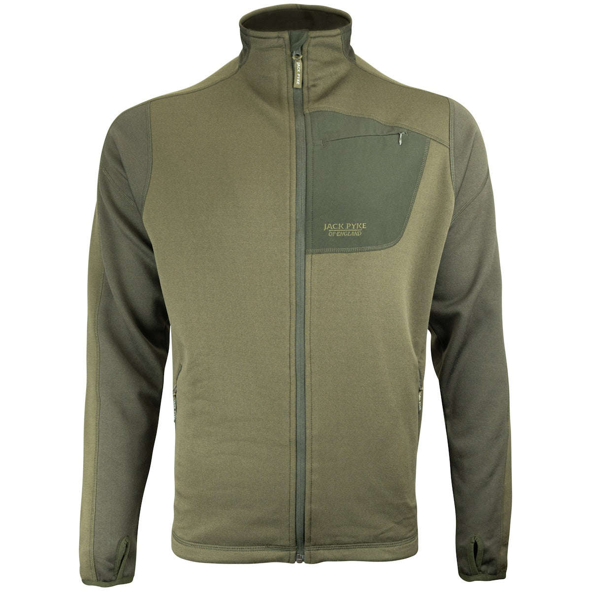jack pyke ashcombe technical fleece jacket green