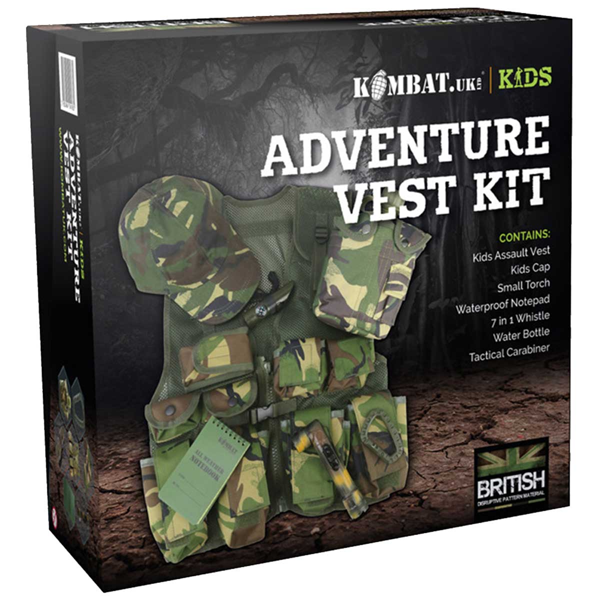 kombat kids adventure vest set box