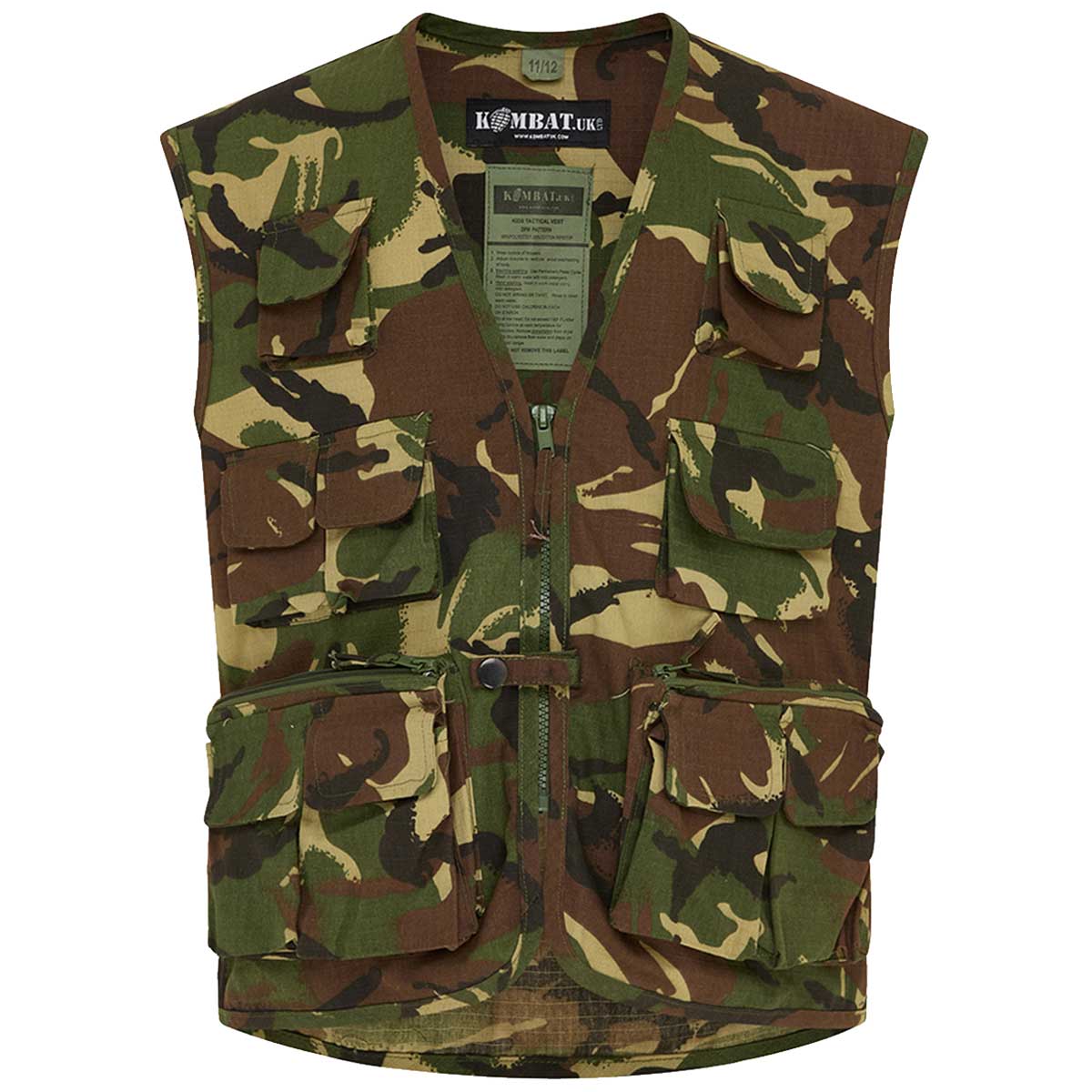 kombat kids tactical vest dpm camouflage