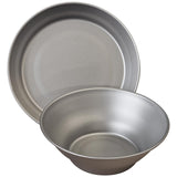 lifeventure titanium camping plate and bowl set