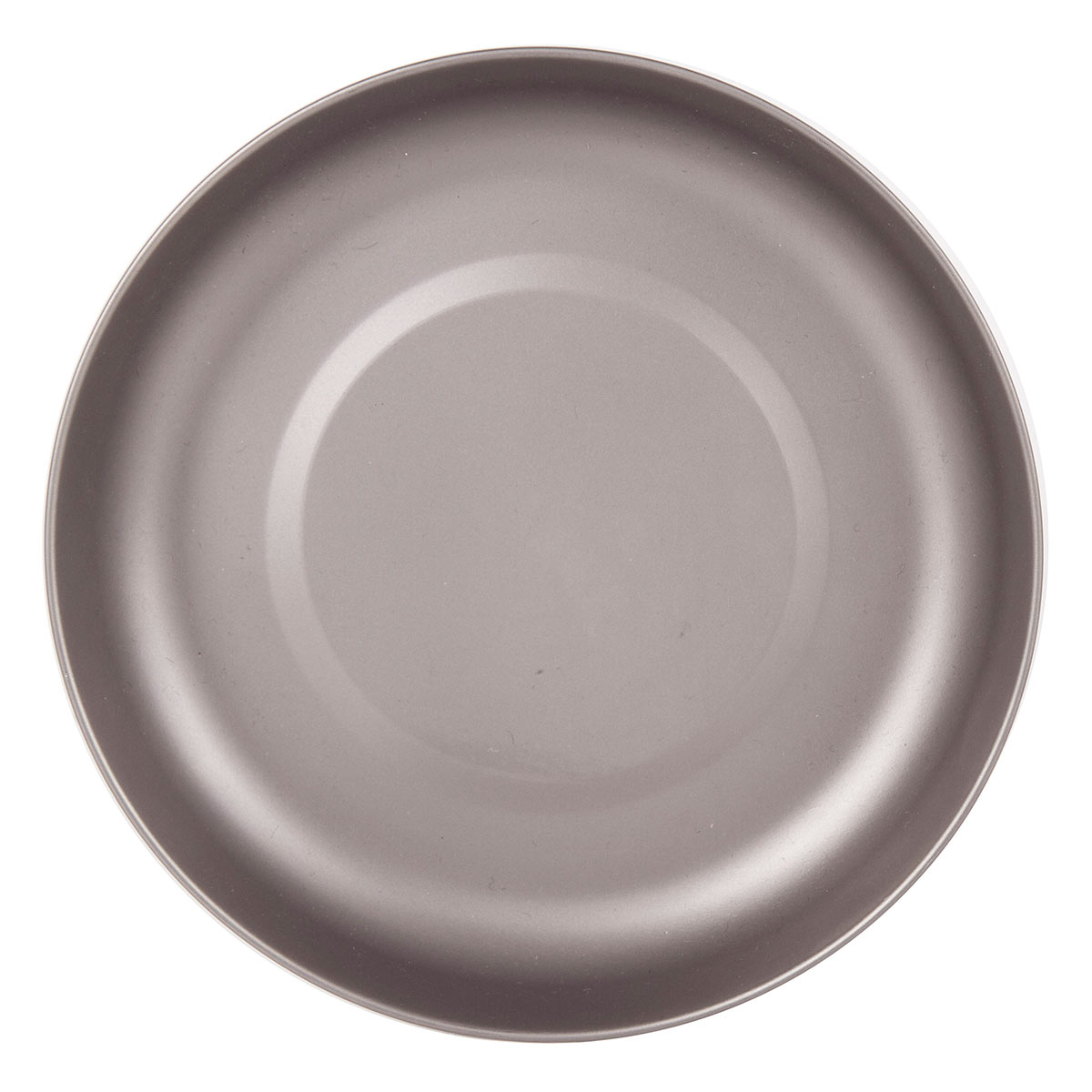 top view titanium camping plate