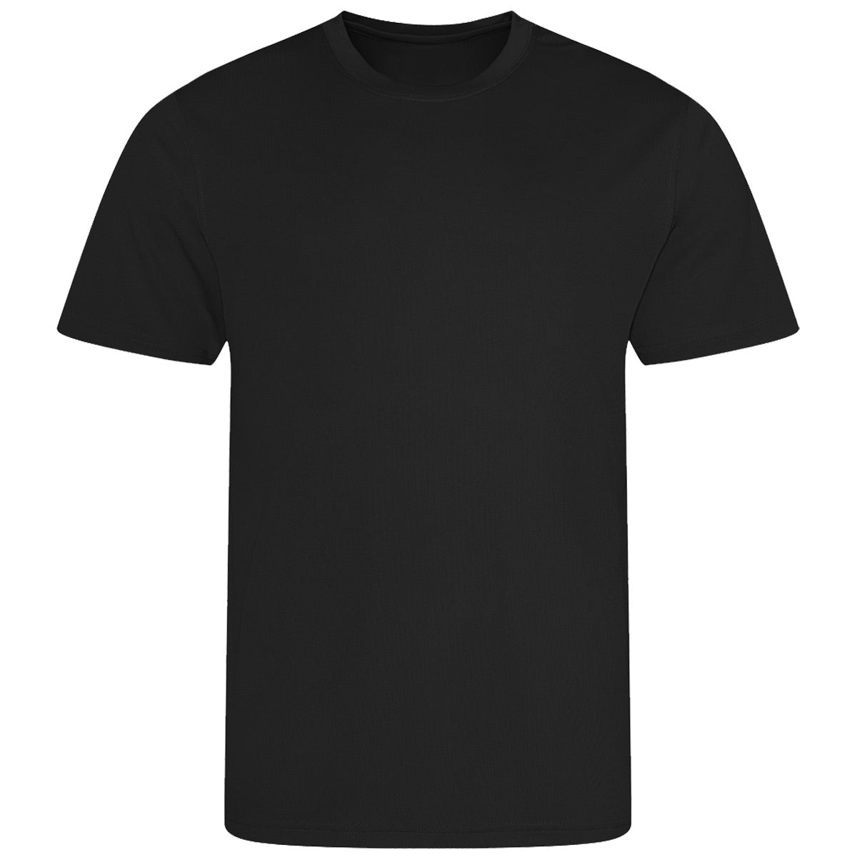 lightweight wicking tshirt jet black
