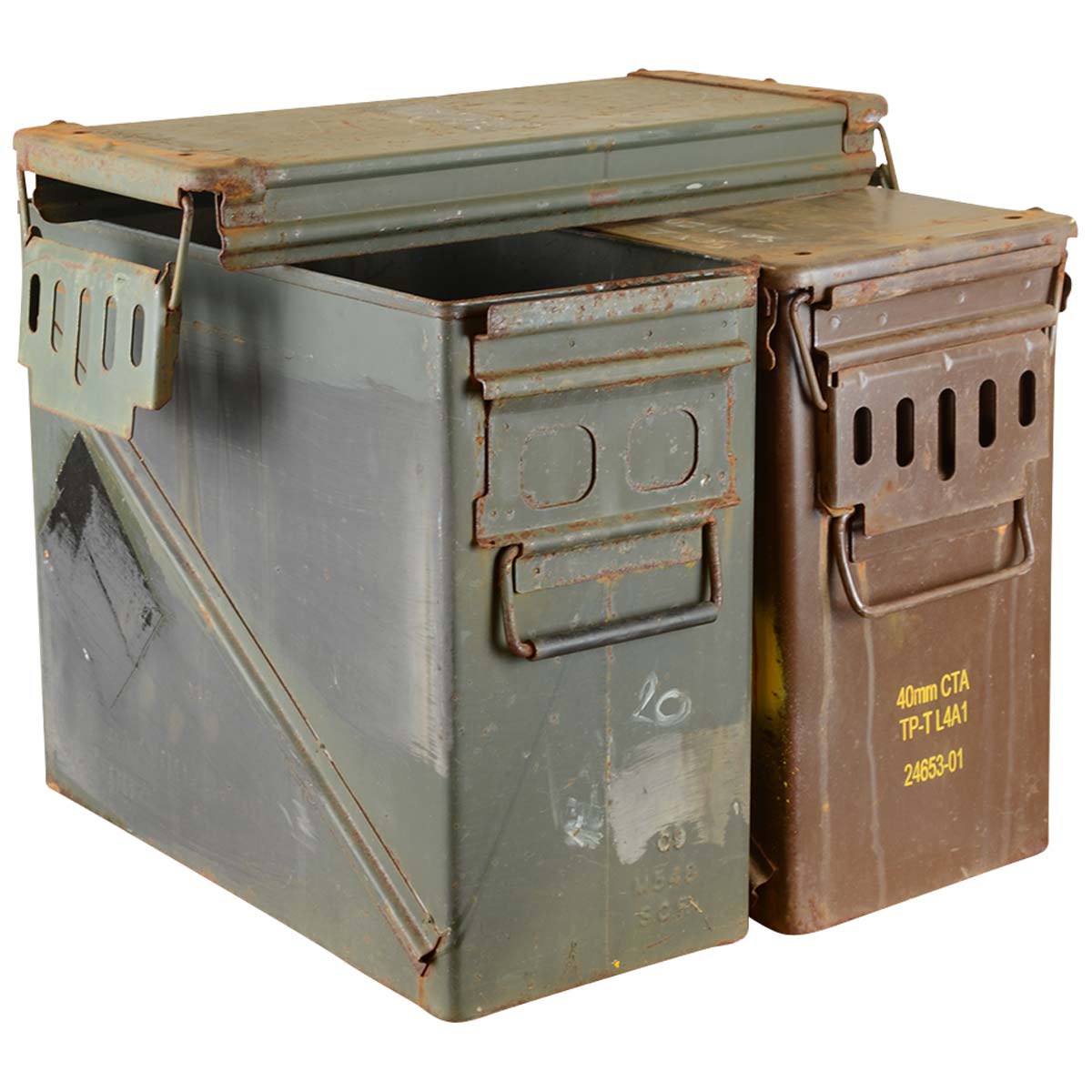 m548 ammo box grade 1 open green lid