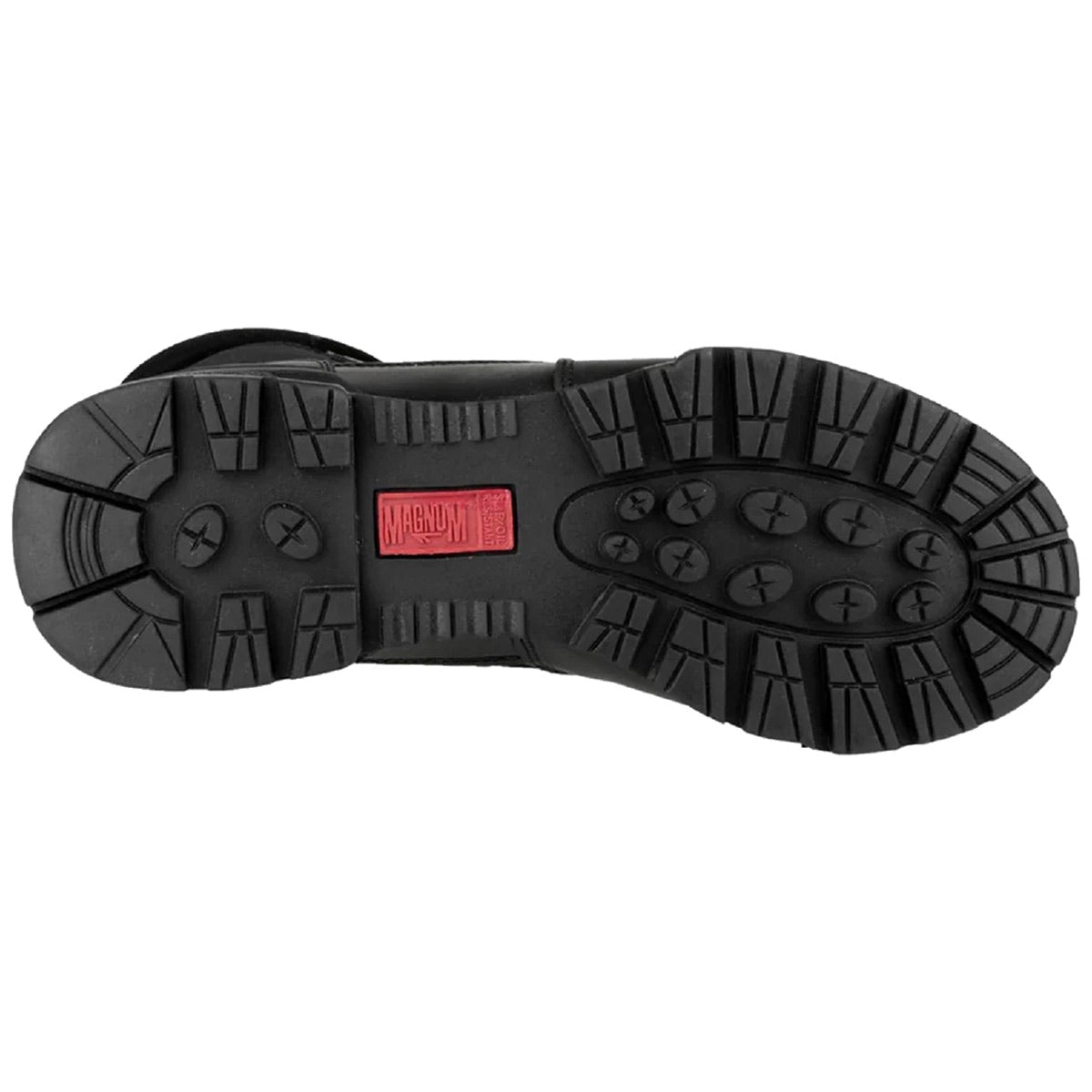 magnum ladder grips sole of classic cen leather boots black