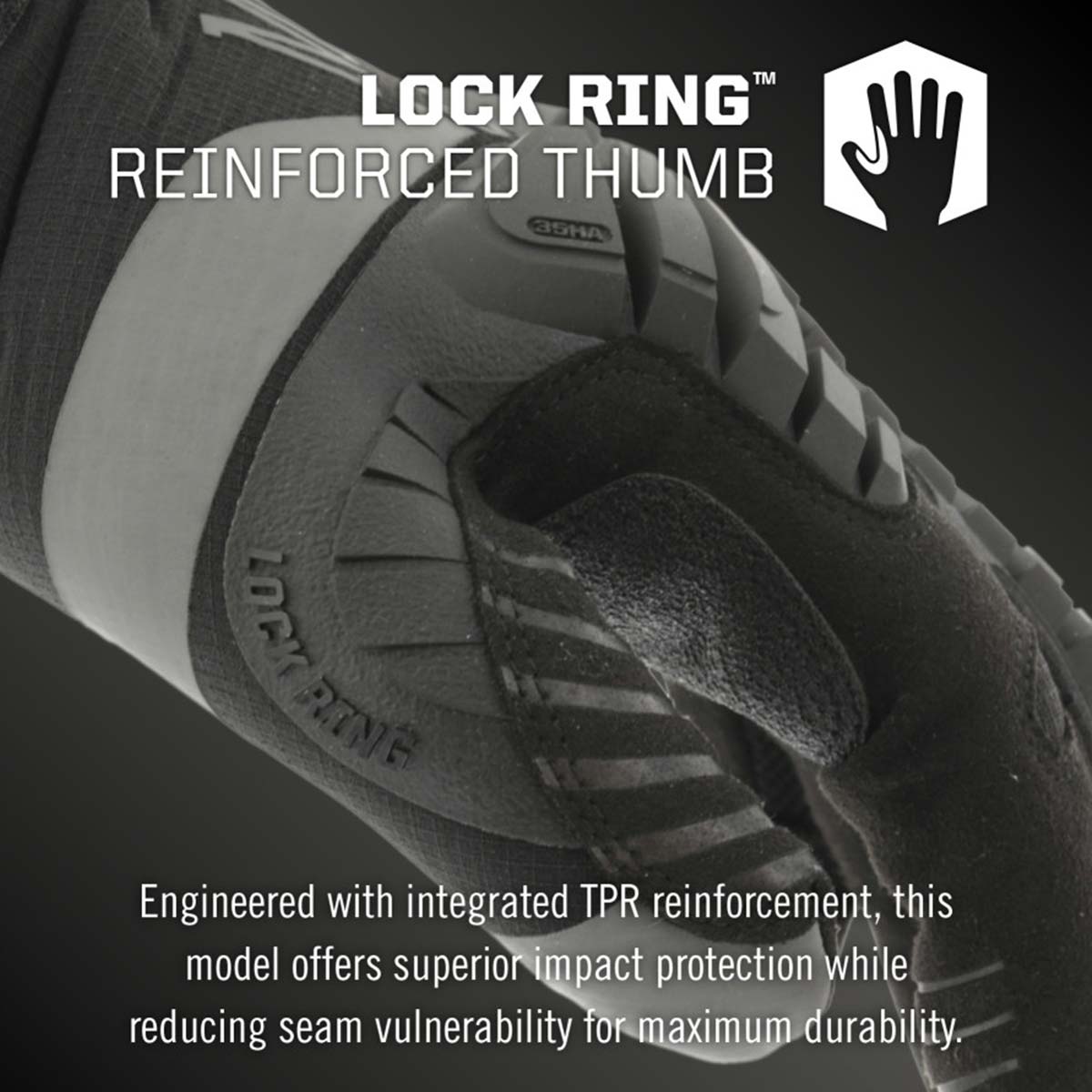 mechanix m pact glove black with reinforced thumb