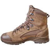 medial view of used haix original scout brown boots