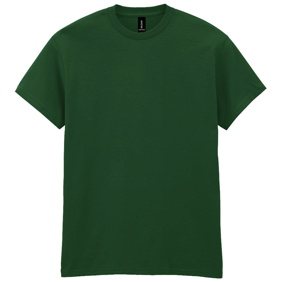 mens gildan short sleeve heavy cotton tshirt forest green