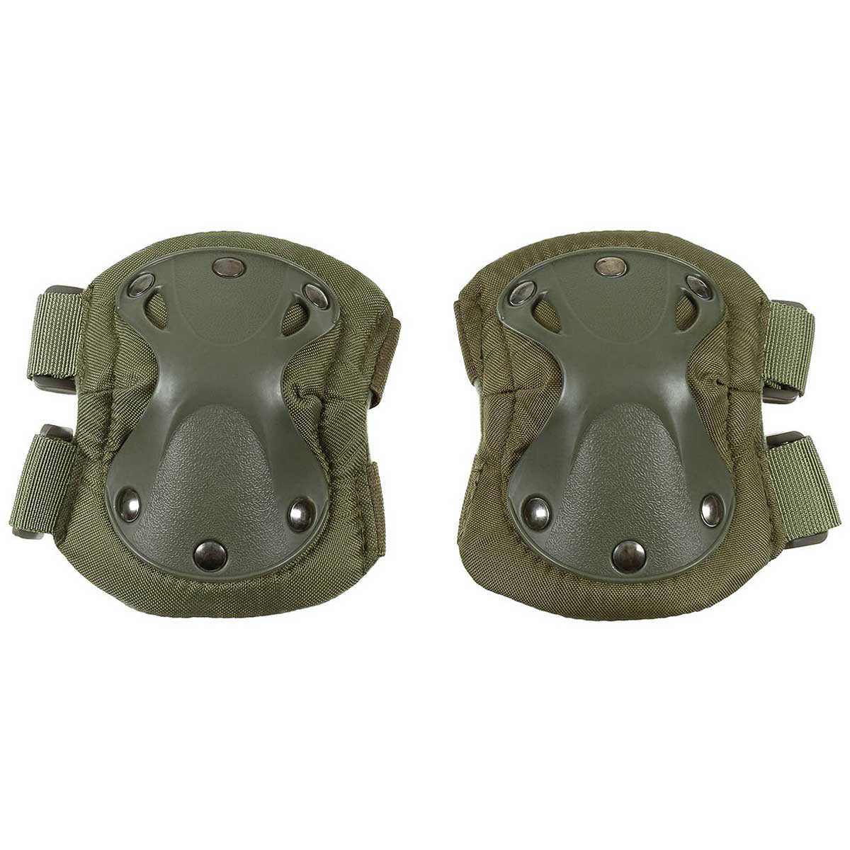 mfh defence elbow pads olive drab