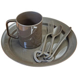 mil tec camping dinner set with bag olive drab