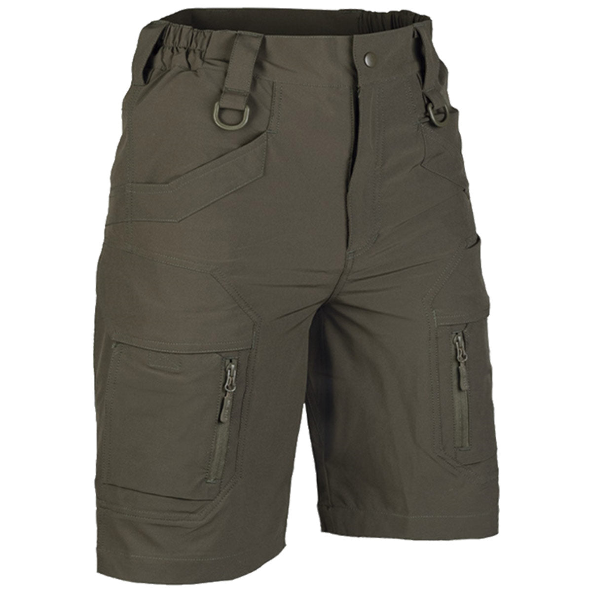 mil tec stretch assault shorts ranger green