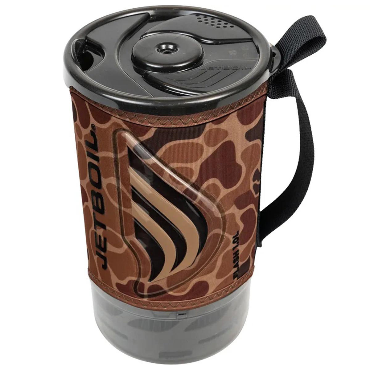 multi function lid on duck camo jetboil cooking system 1l