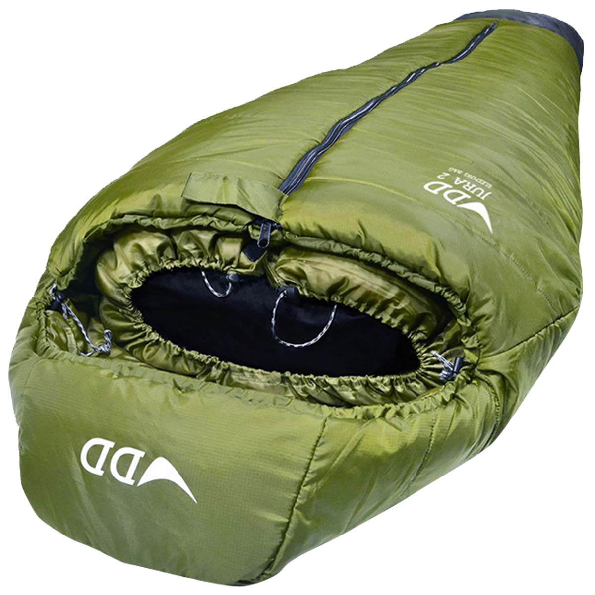 neck baffles of dd hammocks jura 2 green sleeping bag