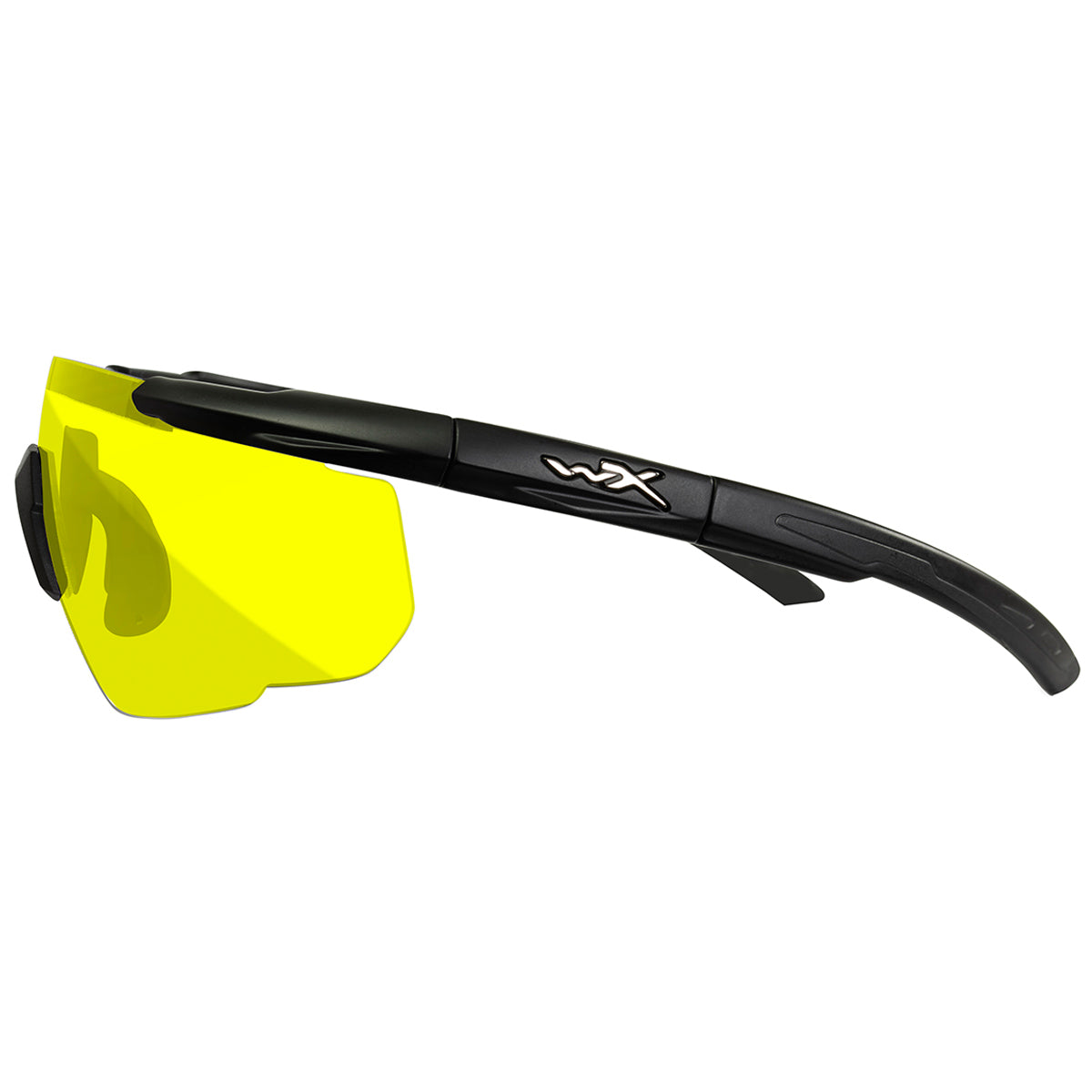 non slip temples of wiley x saber advanced glasses pale yellow lens