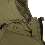 olive snugpak tomahawk insulated jacket with adjustable removable hood
