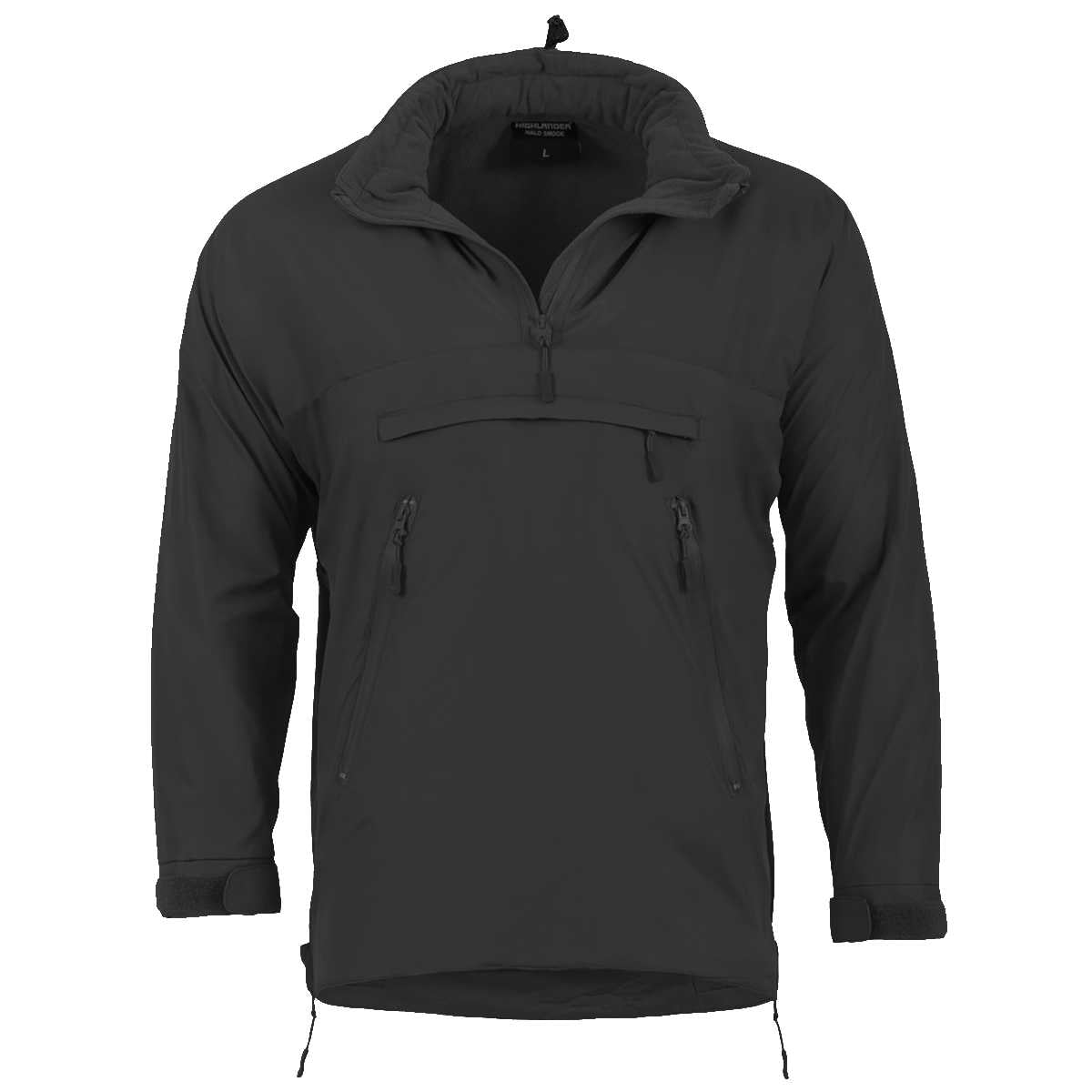 open collar of highlander black halo tactical smock