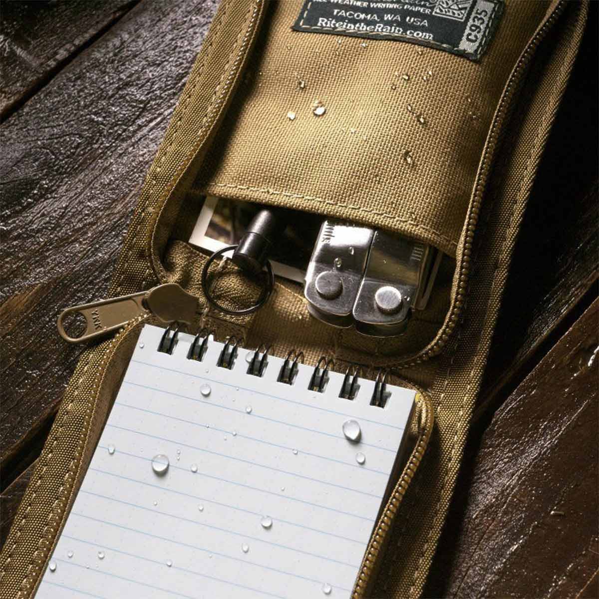 open rite in the rain tan top bound notebook cover c946