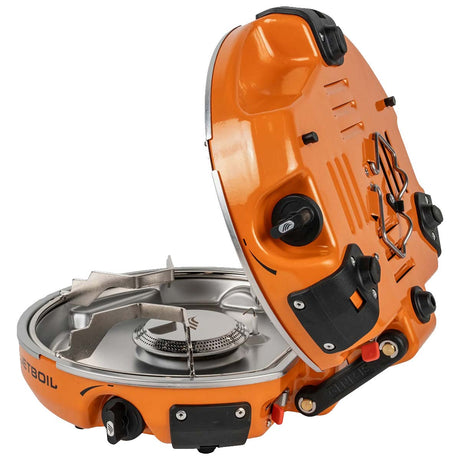 orange jetboil genesis basecamp system open cooking platform