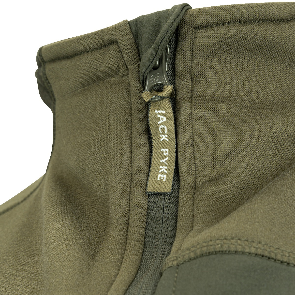 outdoor full zip jack pyke green technical fleece jacket