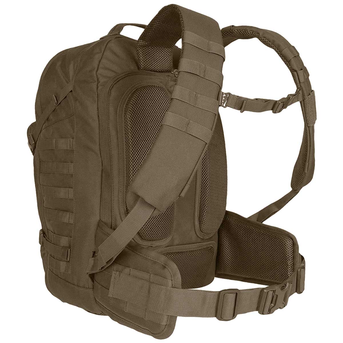 padded shoulder straps on 35l ranger green highlander harrier full clamshell pack