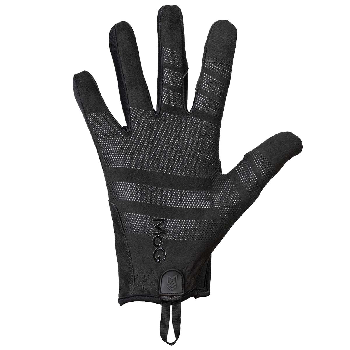 palm of the mog target light duty tactical glove group black