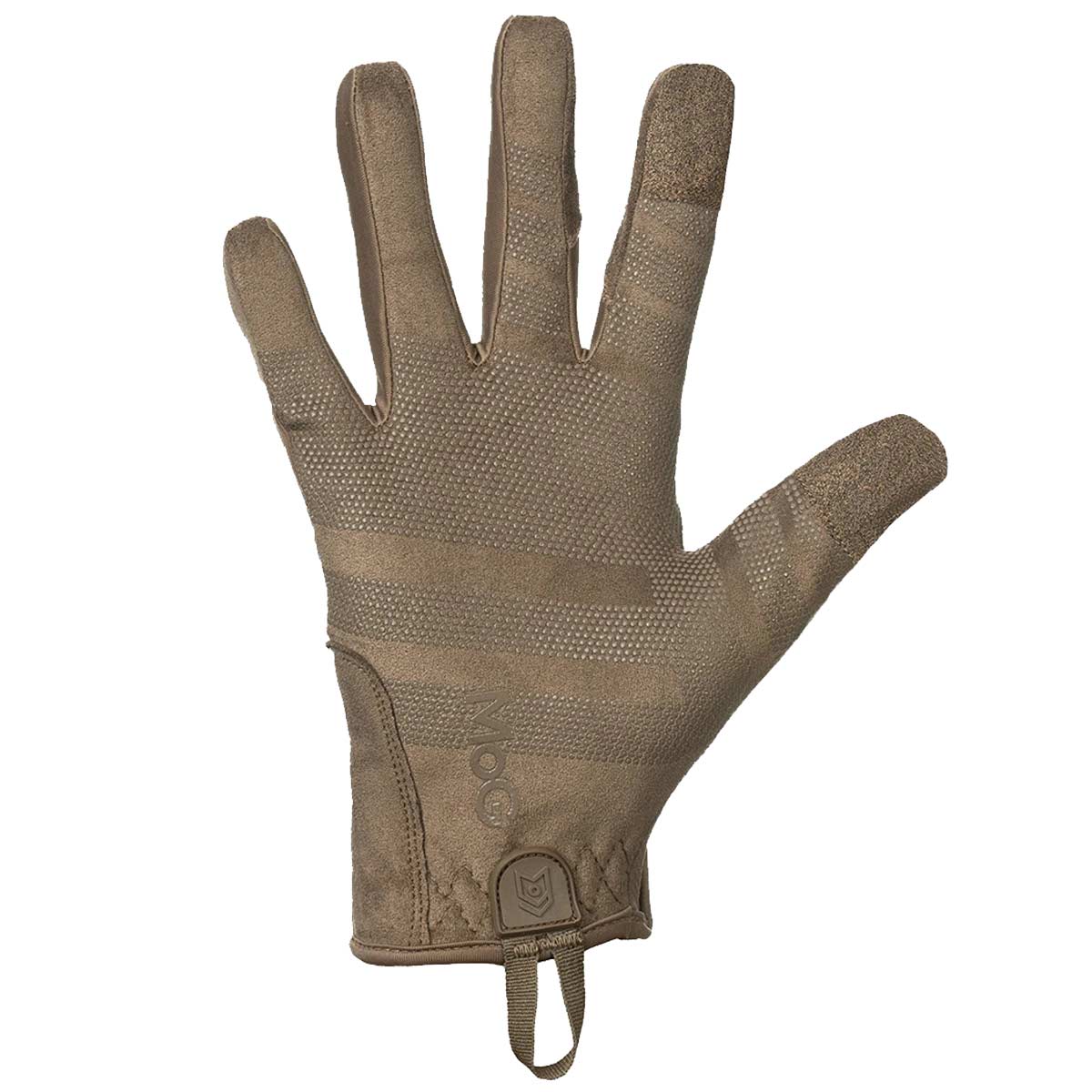 palm of the mog target light duty tactical glove group multicam