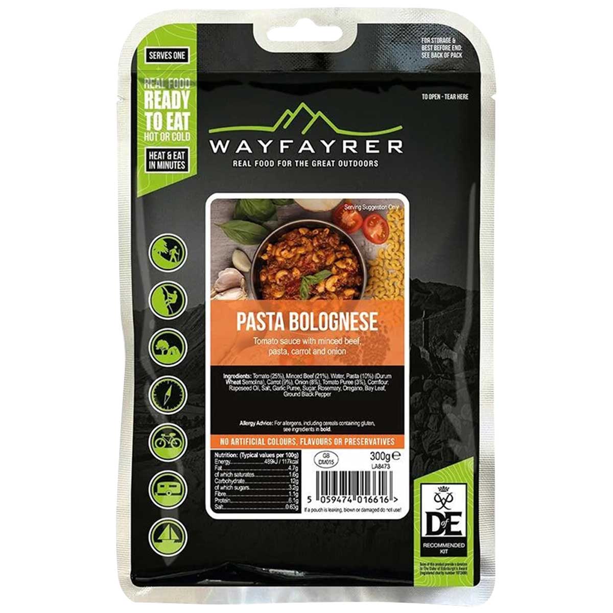 pasta bolognese ready to eat meal wayfayrer