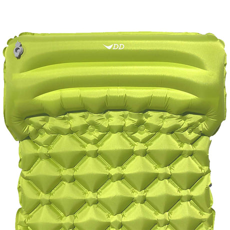 pillow on dd hammocks inflatable superlight mat green