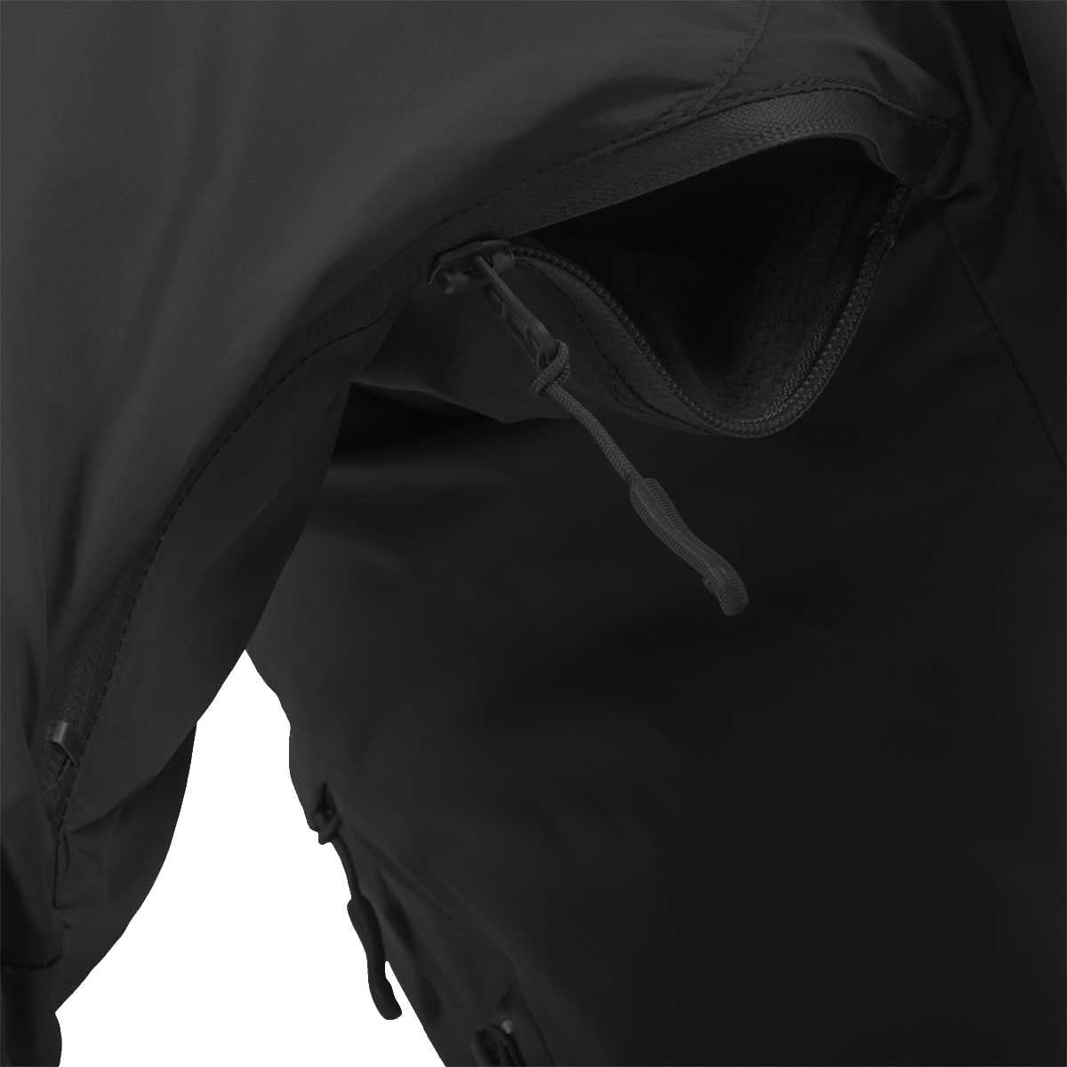 pit zips on highlander black halo tactical smock