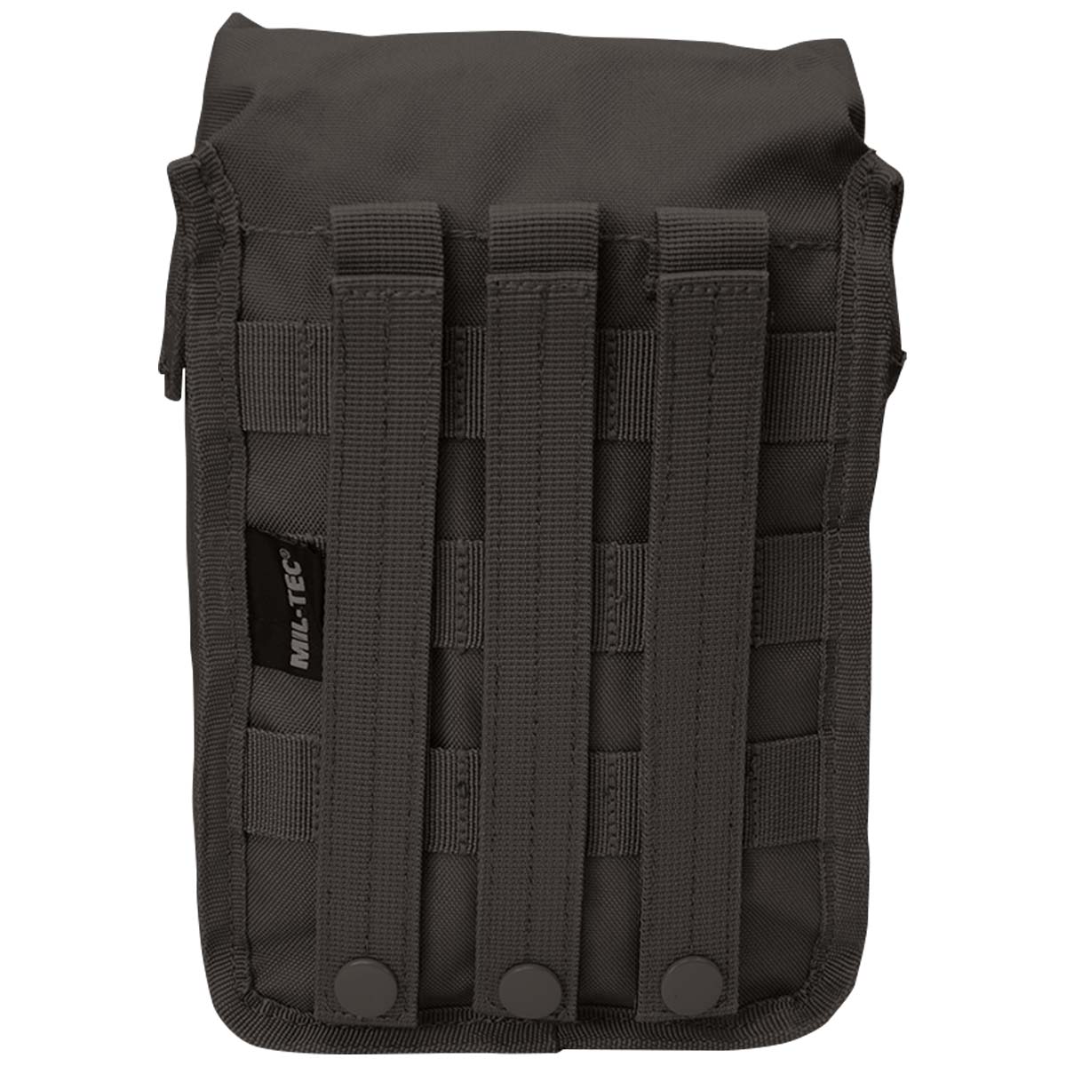 rear molle straps on mil tec large utility black pouch