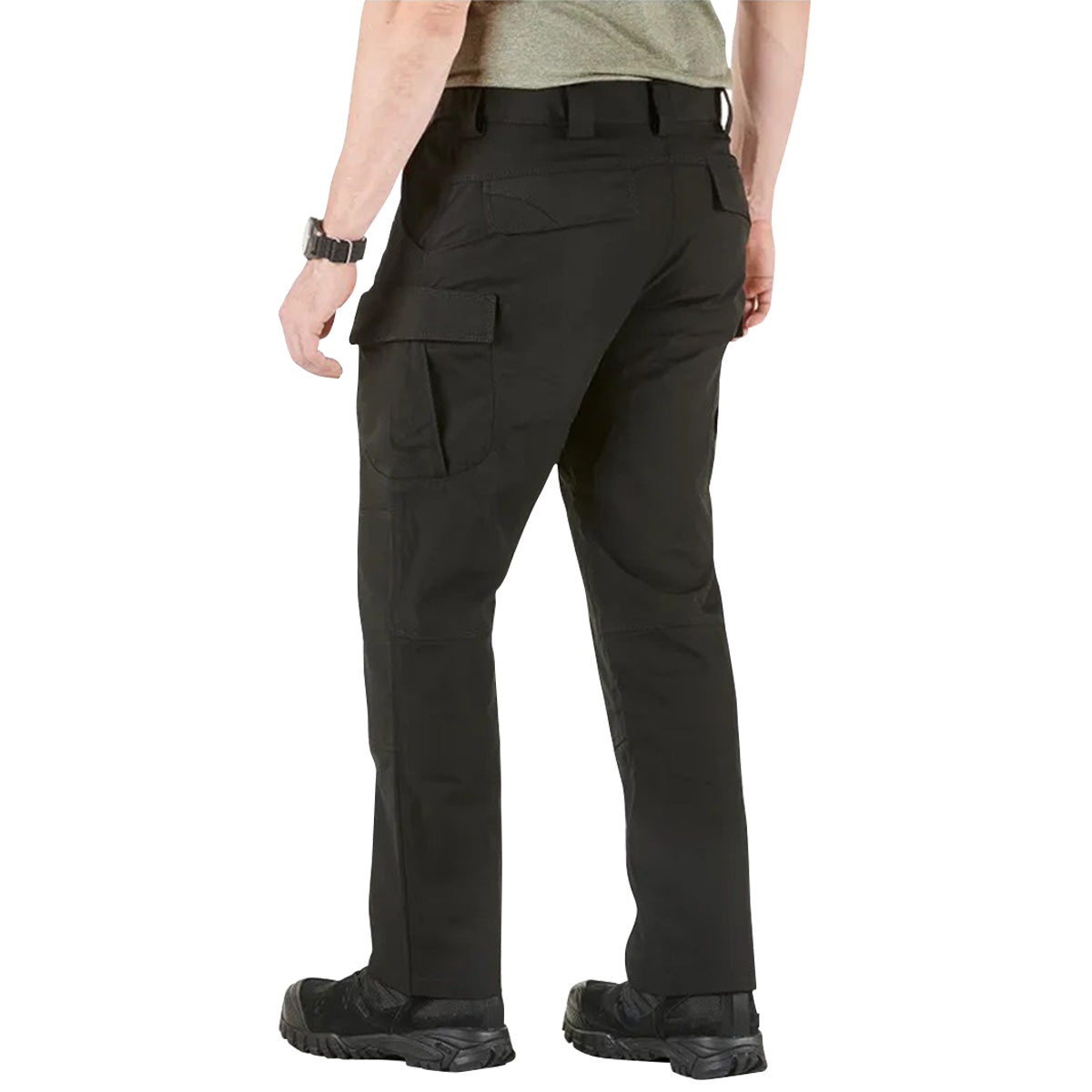 rear of black 5.11 tactical stryke pants