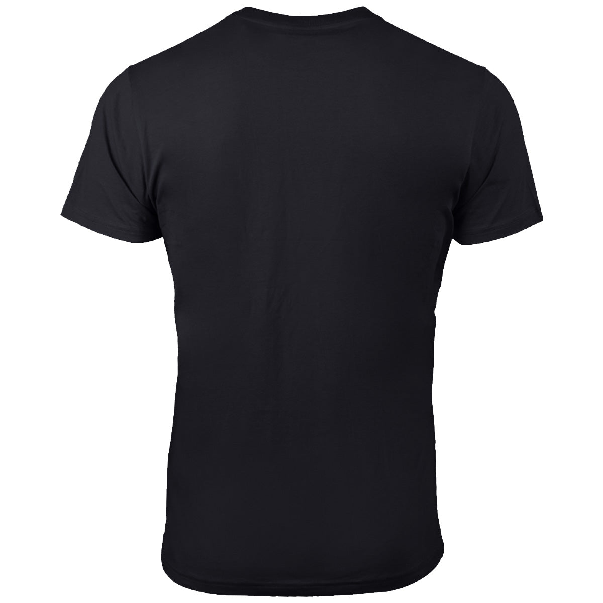 rear of black mil tec us style cotton t shirt
