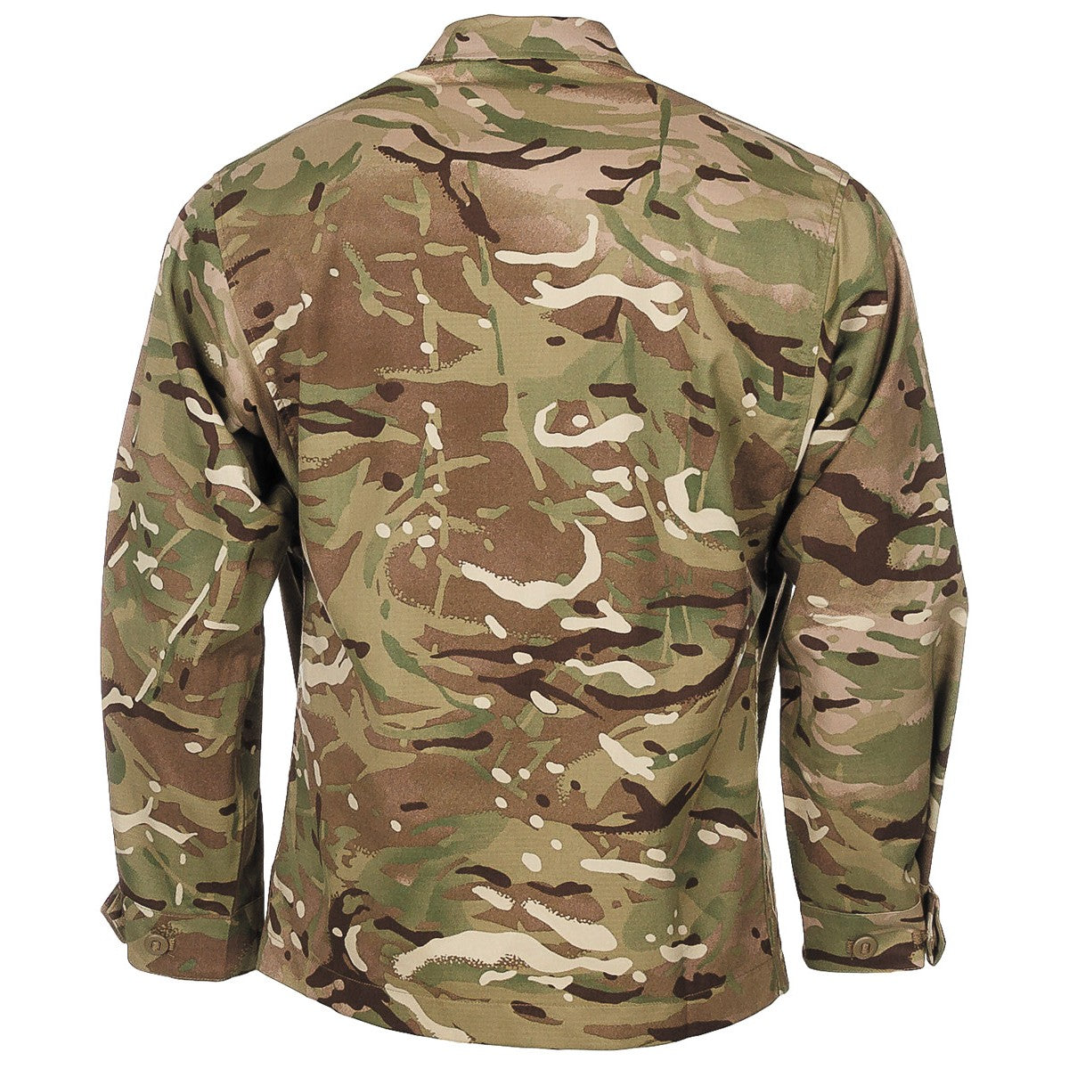 rear of british army mtp camo barrack combat shirt