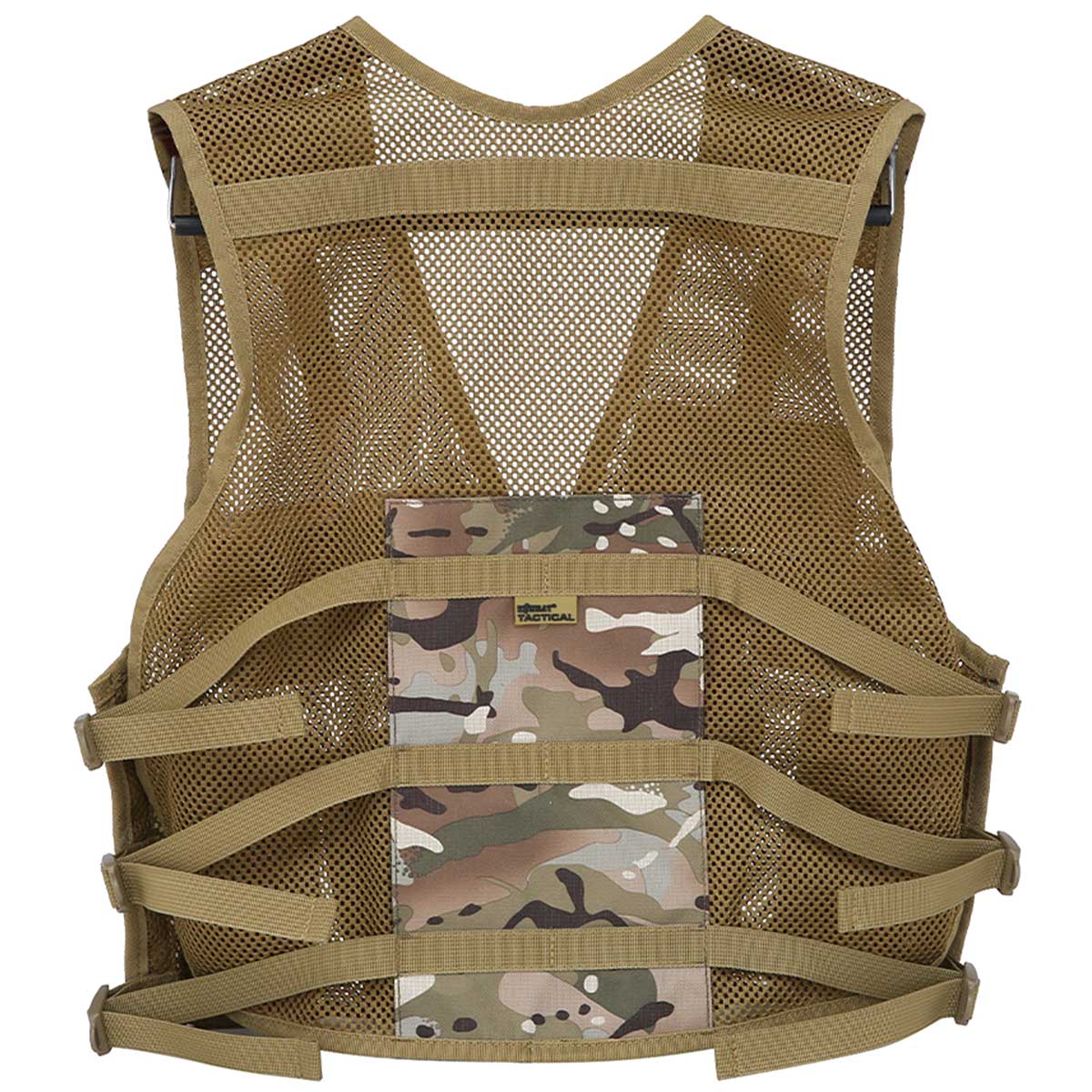 rear of btp camo kombat kids assault vest