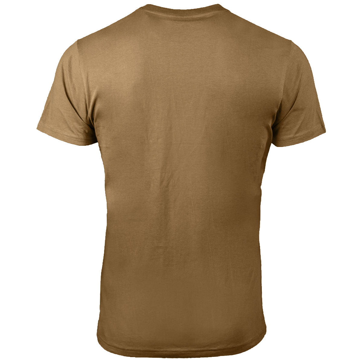 rear of coyote mil tec us style cotton t shirt