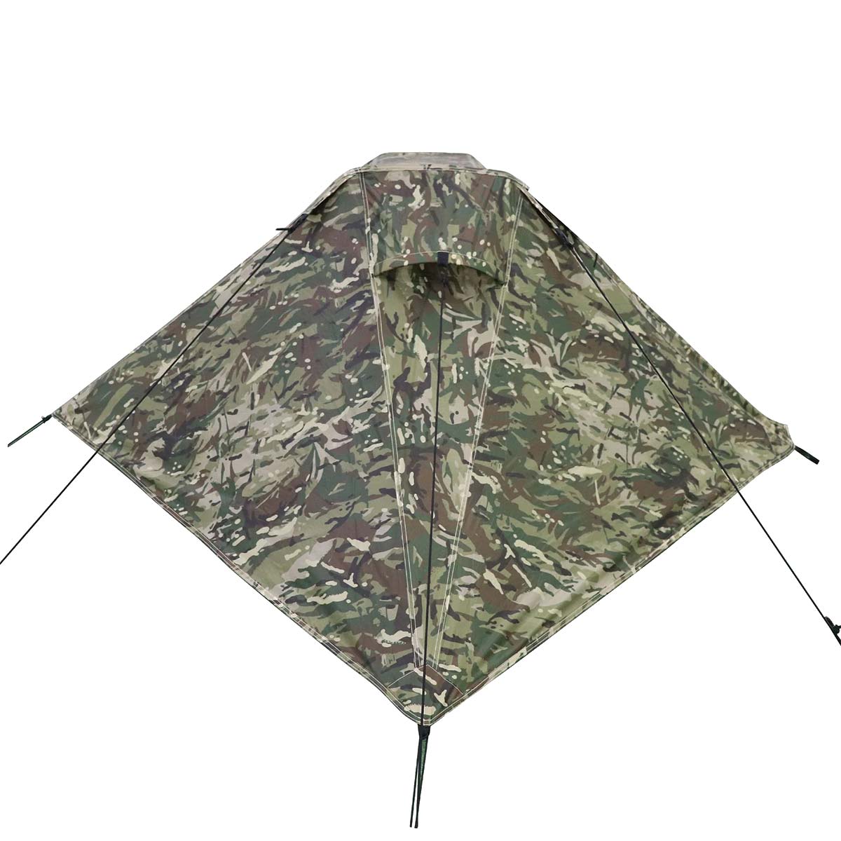 rear of highlander blackthorn hmtc camo 1 plus gen2 one person tent