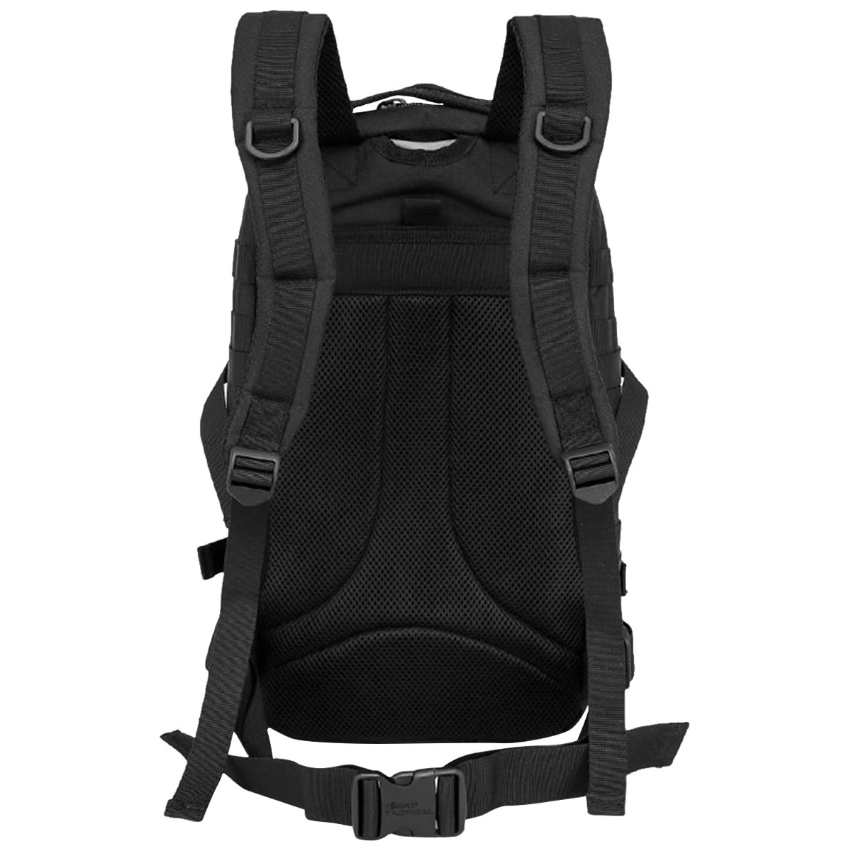 rear of kombat 28l molle black backpack