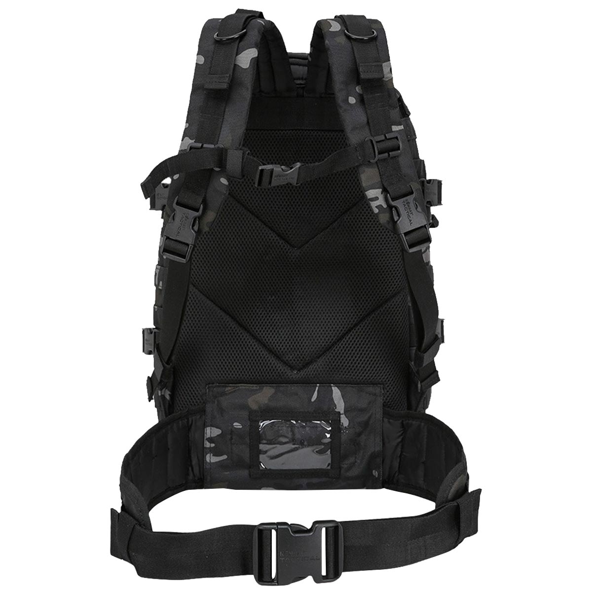 rear of kombat 40l molle assault black btp pack